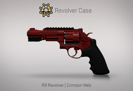R8 Revolver Crimson Web
